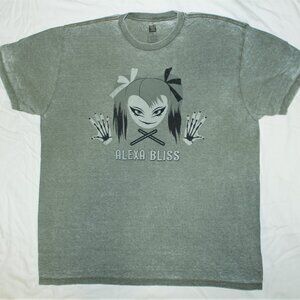 ALEXA BLISS tee shirt Stone Washed WWE oversized XL Relaxed Fit NEW UNWORN
